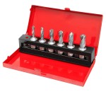 Zestaw wierteł koronowych 6 - 13 mm,  gł. 30 mm, 6 szt. HSS  (Weldon 19 mm) BERNARDO